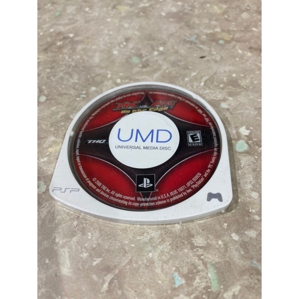 THQ MX vs. ATV On the Edge PSP Game UMD Red White Racing Video Game Disc‎ Only
